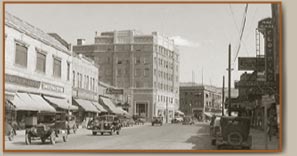 A vintage photo of downtown Klamath Falls